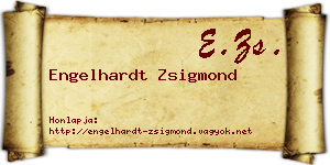 Engelhardt Zsigmond névjegykártya